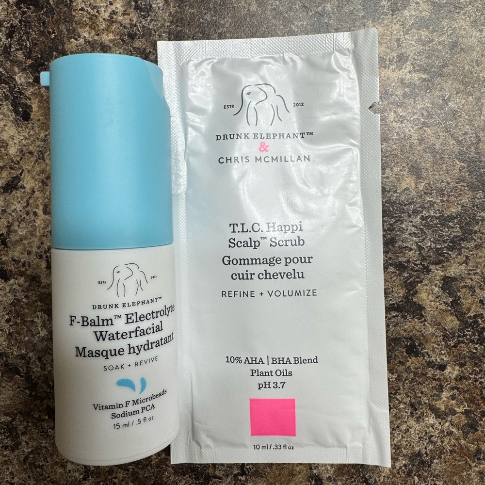 Drunk Elephant Waterfacial Masque and Scalp Scrub Set